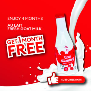 (S9-8) 8 Pack for 4 Month Subscription + 1 Month Free: Real's Au Lait Fresh Goat Milk 960g