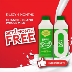 (S7-2) 2 Pack for 4 Month Subscription + 1 Month Free: A2 Homogenised Milk (Pasteurised)