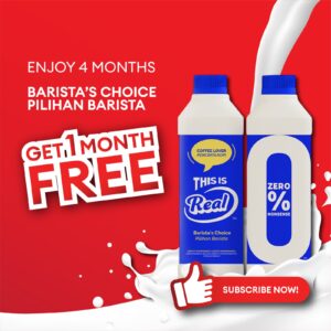 (S8-2) 2 Pack for 4 Month Subscription + 1 Month Free: Barista's Choice Milk