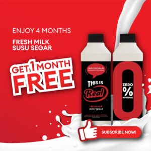(S5-6) 6 Pack for 4 Month + 1 Month Free Subscription: (WO)Man Plan Fresh Pasteurised Milk