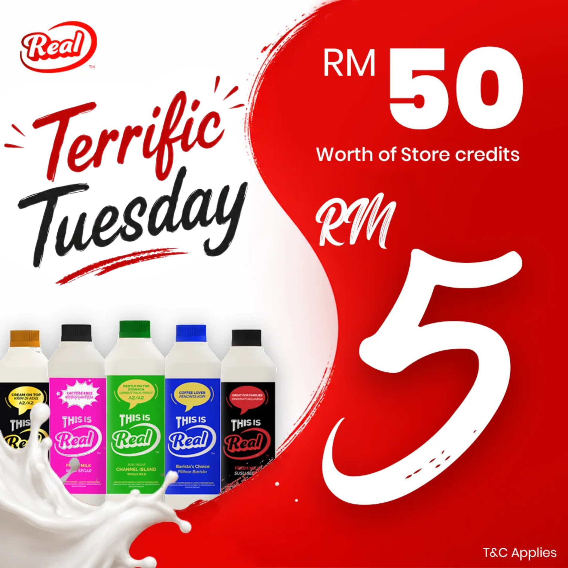Terrific Tuesday — RM50 Store Credit for RM5